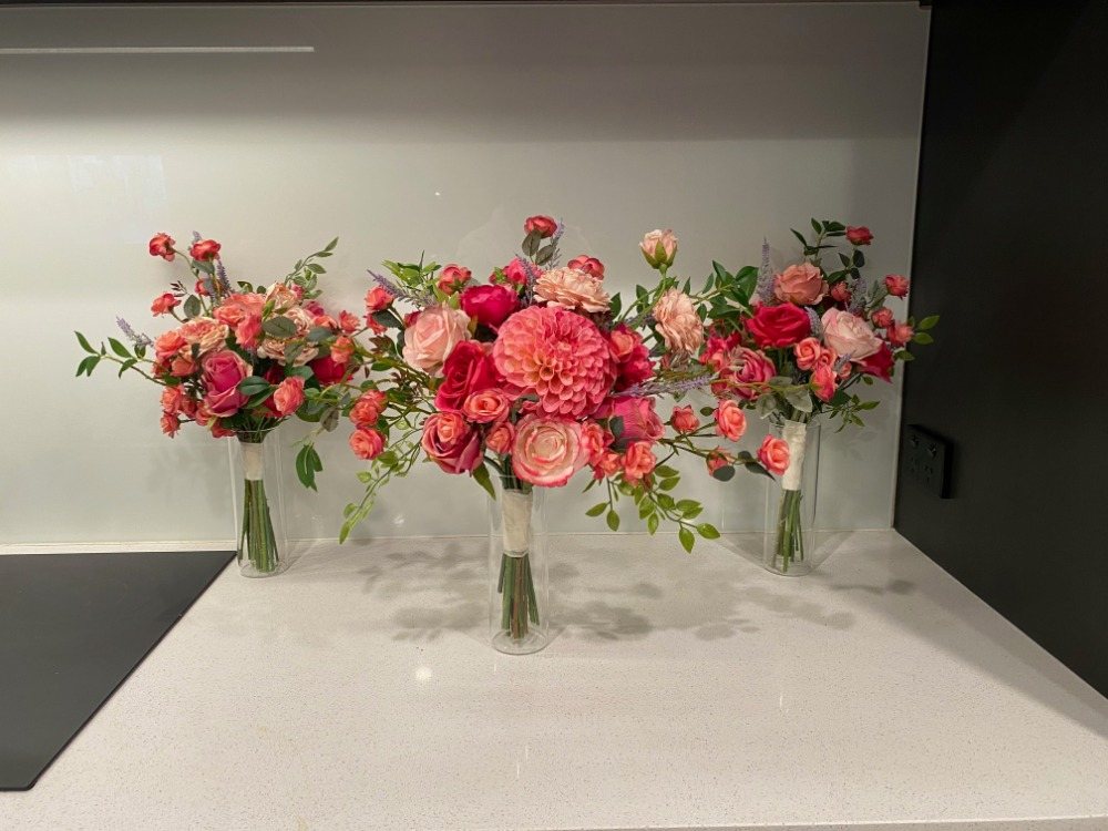 Vase arrangements by LeFay Faux Florals